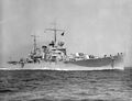 USS Boise (CL-47) during sea trials, 7 July 1938.