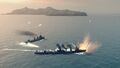 The G-101 unleashes its torpedoes after a successful dodge.