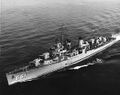 Kidd underway at the time she was recommissioned for Korean War service, circa March 1951.