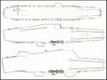 A diagram of Midway’s changes with each major refit.