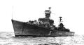 Neustrashimy on sea trials in 1954.