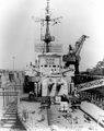 The forward 15cm twin turret on Z-39.