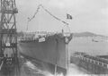 The launch of Blücher, 15 August 1936.