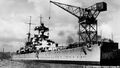 Admiral Hipper fitting out at Blohm & Voss, 1937.