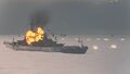 Black detonates a full-health Montana with one lucky torpedo hit.