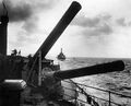 Close-up of Hood's aft 15-inch Mark I guns in 1926.