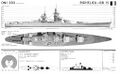U.S. Office of Naval Intelligence line drawing of Richelieu.