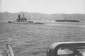 Kirishima and the fast carrier Akagi off Tsukumo, April 1939.