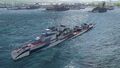 Gremyashchy in Novorossiysk Port, with her default permanant camouflage