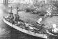 Texas in New York Harbor, January 1917.