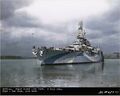 West Virginia from the bow at Puget Sound, 1944.