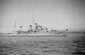 Aurora at anchor off Liverpool, April 1942.