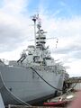 Massachusetts, starboard stern quarter view.