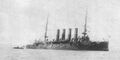 Varyag damaged after the Battle of Chemulpo Bay, just before being scuttled.