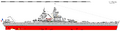 Side drawing of the Alsace class.
