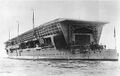 Stern view of Furious taken in 1925, shortly after her reconstruction