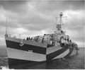 USS Haynsworth (DD-700) at Federal Shipbuilding in Kearny, New Jersey, the day before her commissioning, 21 June 1944.