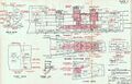 Boise’s gunfire damage diagram from 11-12 October 1942 off Savo Island.