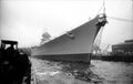 Bismarck in port in Hamburg.