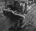 Shiranui undergoing repairs at Maizuru after being torpedoed by USS Growler, circa 1942.