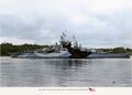 West Virginia after her reconstruction at Puget Sound, Bremerton WA, 1944.