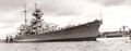 Prinz Eugen moored at the Krupp Germaniawerft yards in Kiel, autumn 1940.
