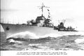 Le Terrible underway pre-war. Description states her class, and that she was capable of 44+ knots of speed.