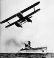 De Ruyter launching her Fokker C.XI floatplane.